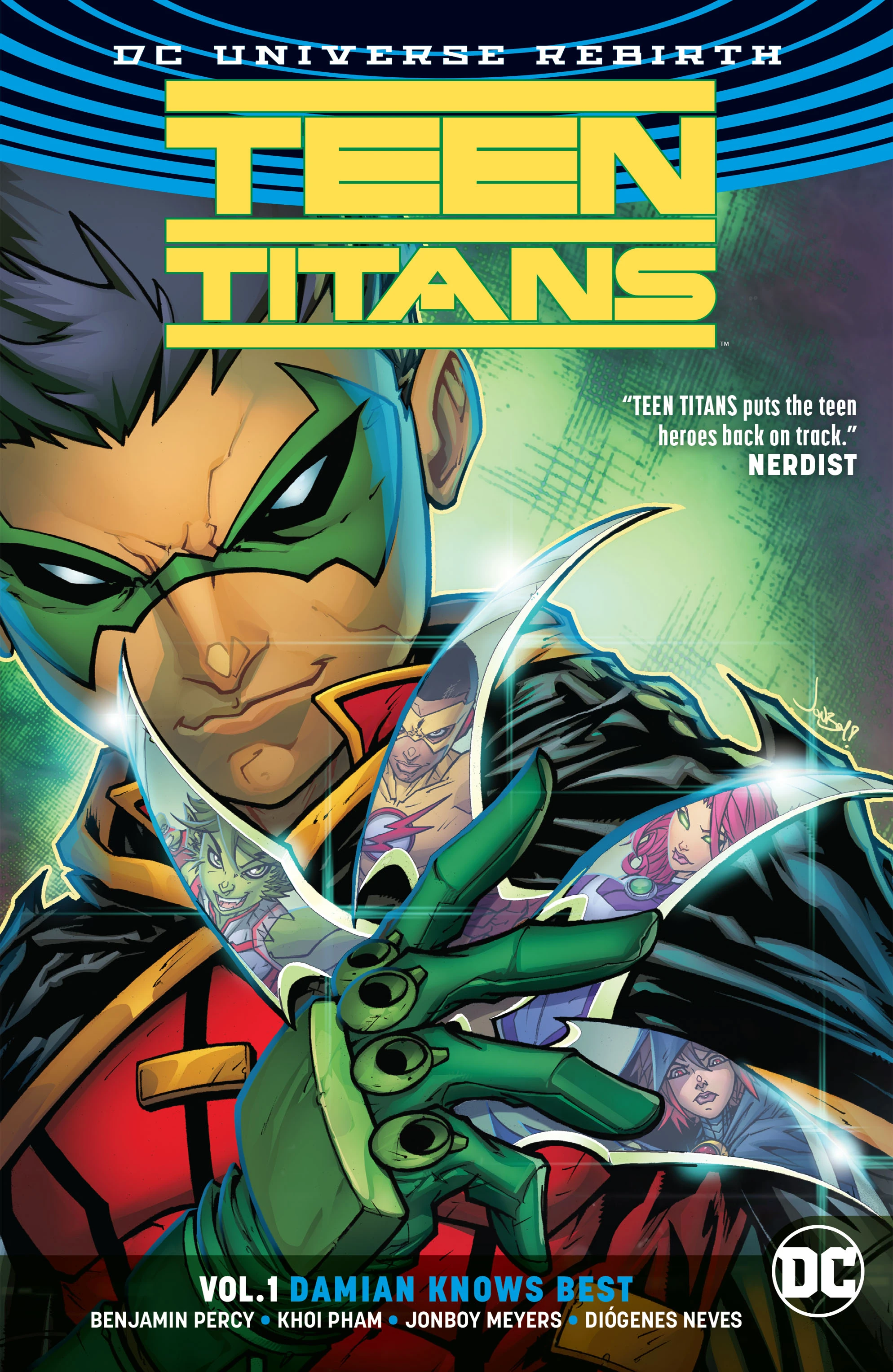 Teen Titans Vol. 1: Damian Knows Best (DC, 2017) cover